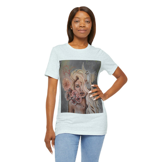 Tee-Shirt, Mira flores, front print