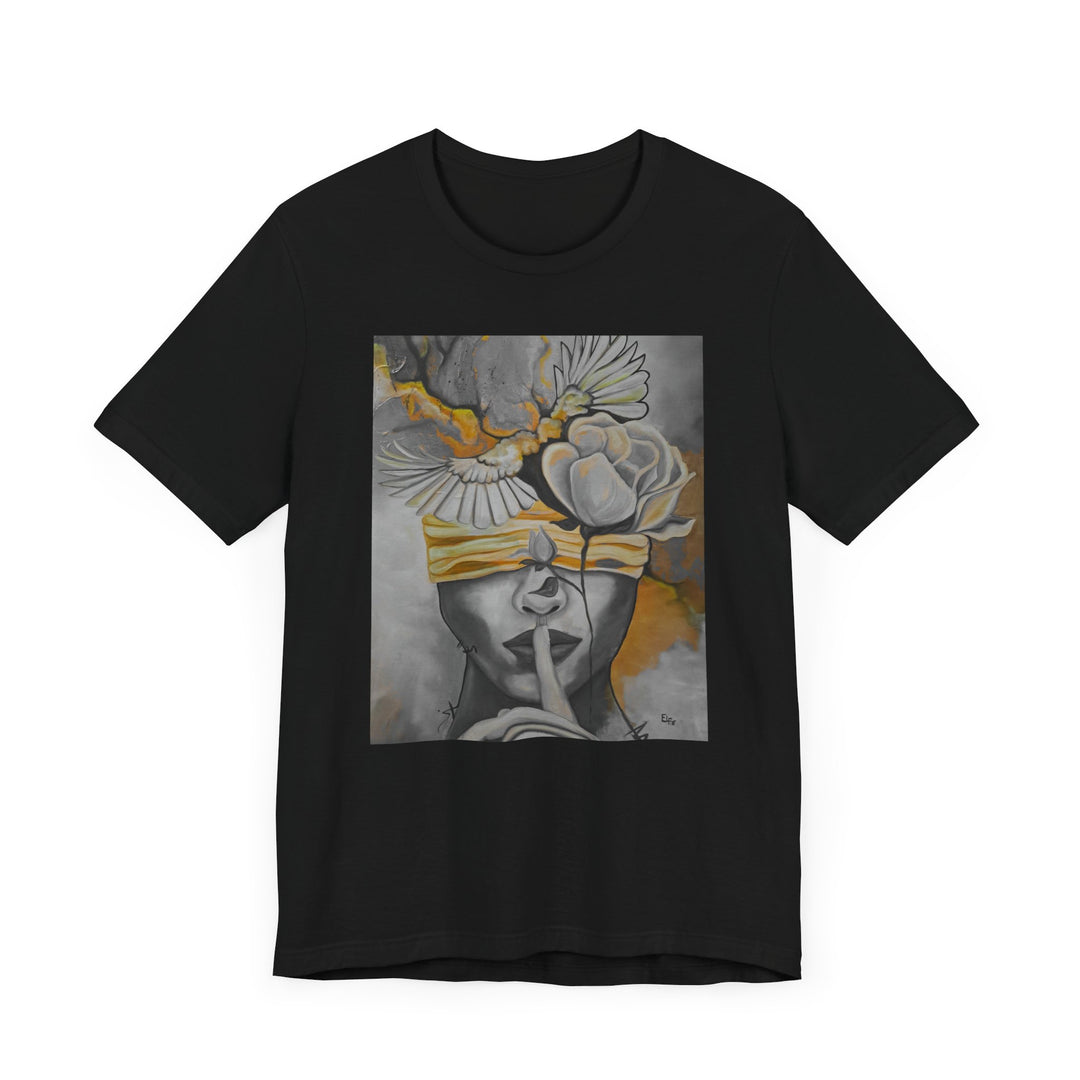 Tee-Shirt, Silencio,(grey) front print