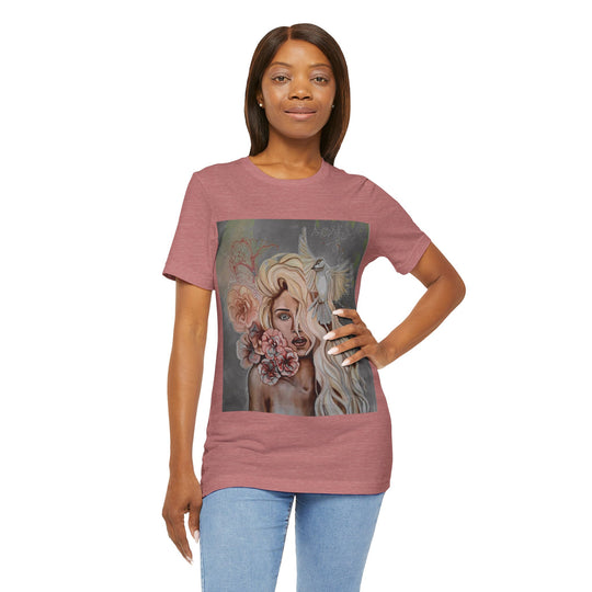 Tee-Shirt, Mira flores, front print