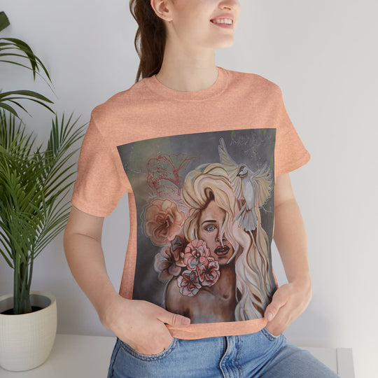 Tee-Shirt, Mira flores, front print