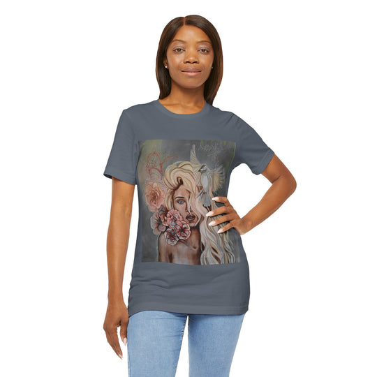 Tee-Shirt, Mira flores, front print