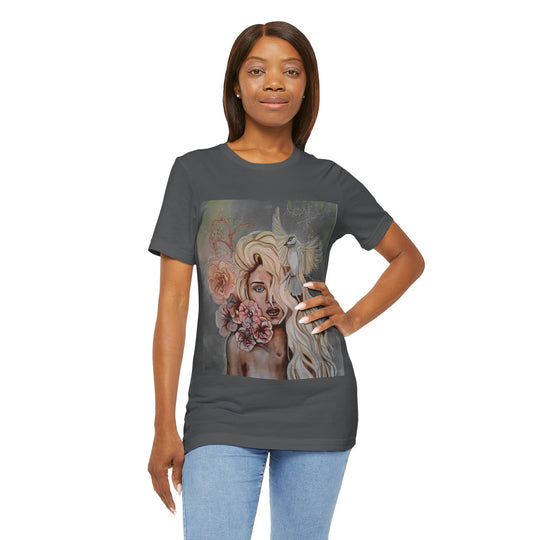 Tee-Shirt, Mira flores, front print