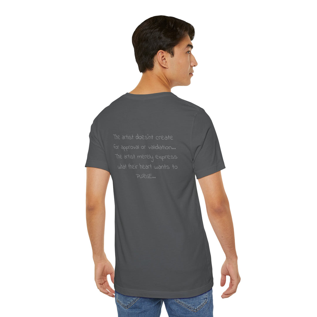 Tee-Shirt, Silencio,(grey) front print