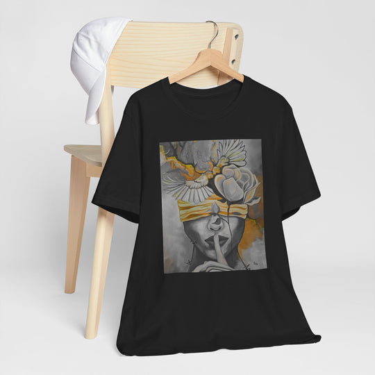 Tee-Shirt, Silencio,(grey) front print