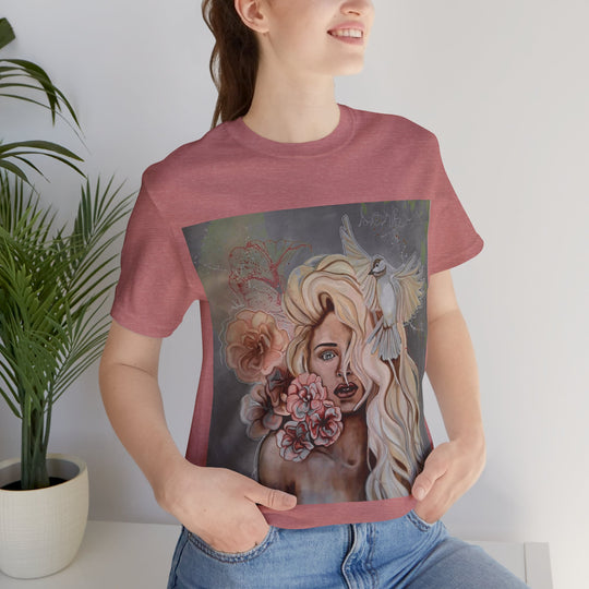 Tee-Shirt, Mira flores, front print