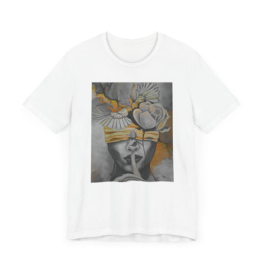 Tee-Shirt, Silencio,(grey) front print