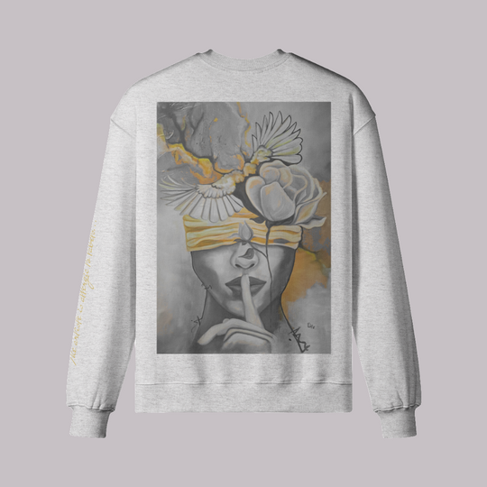 Crew neck ( Silencio Yellow) back print