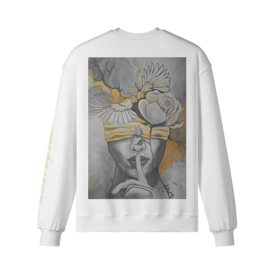 Crew neck ( Silencio Yellow) back print