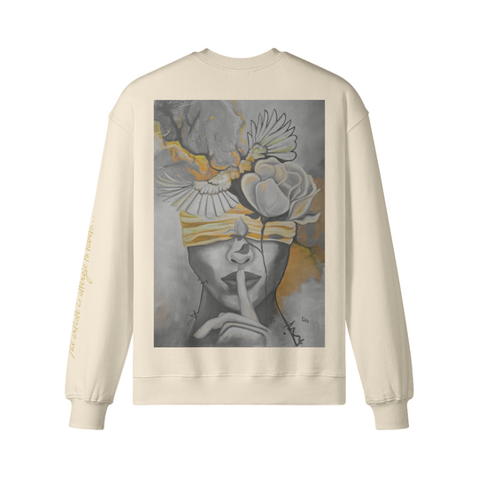 Crew neck ( Silencio Yellow) back print