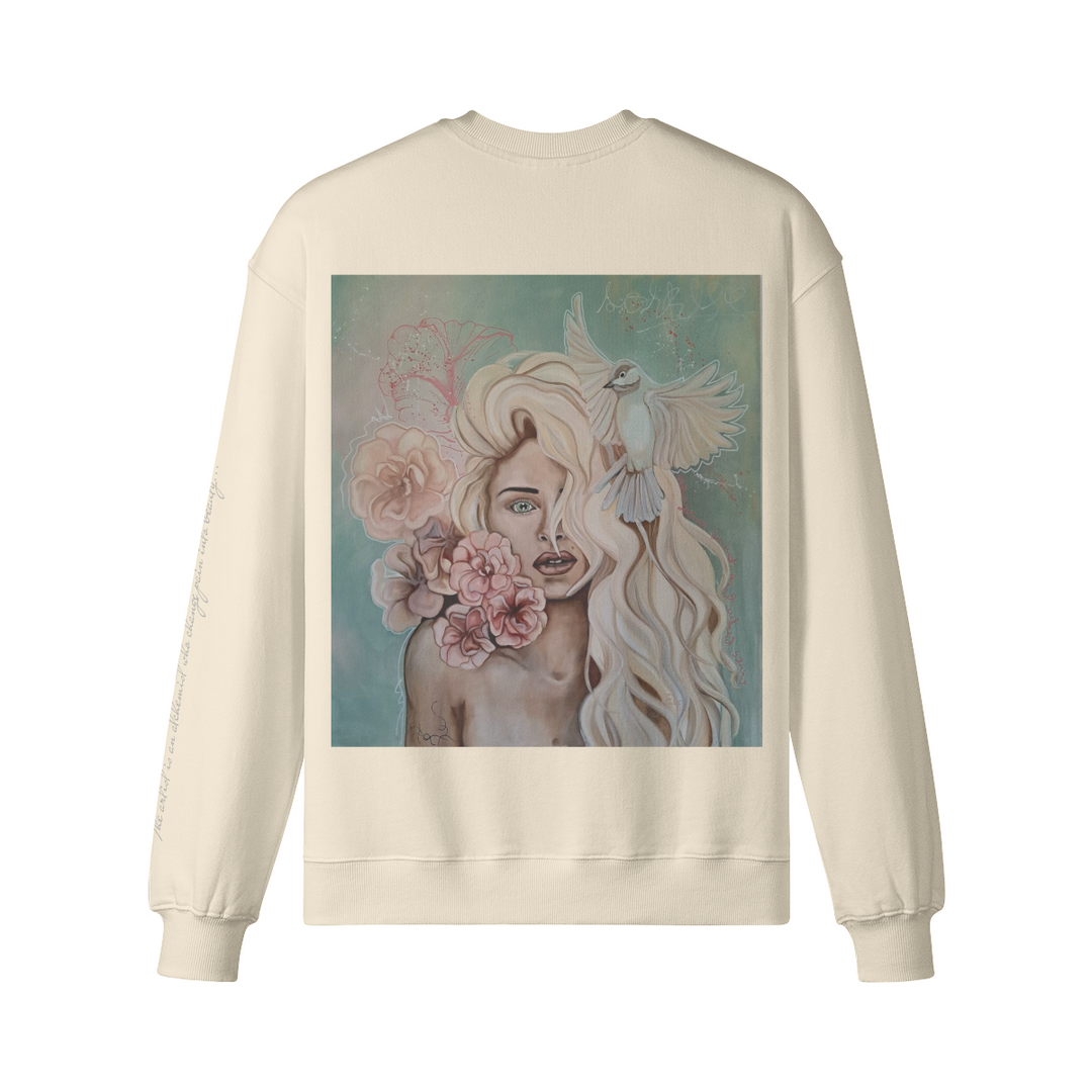 Crew neck ( Mira flores) back print