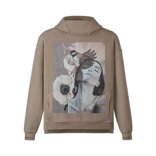 Hoodie ( Equilibrio grey)  oversize turtleneck