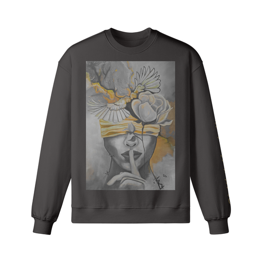 Crew neck (Silencio yellow) front print