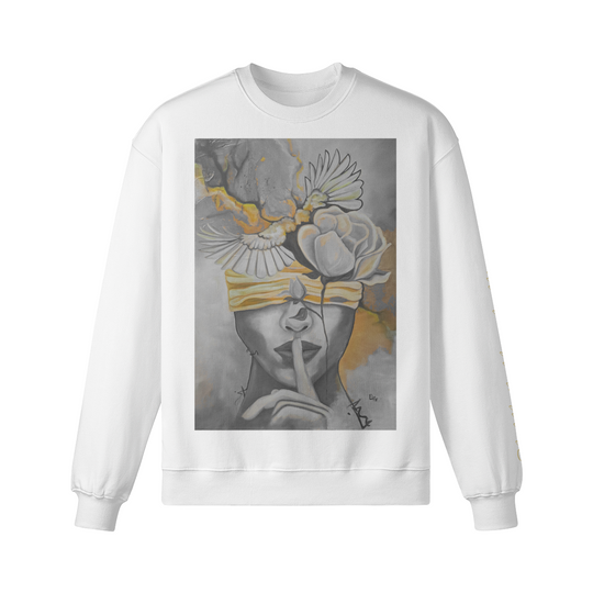 Crew neck (Silencio yellow) front print