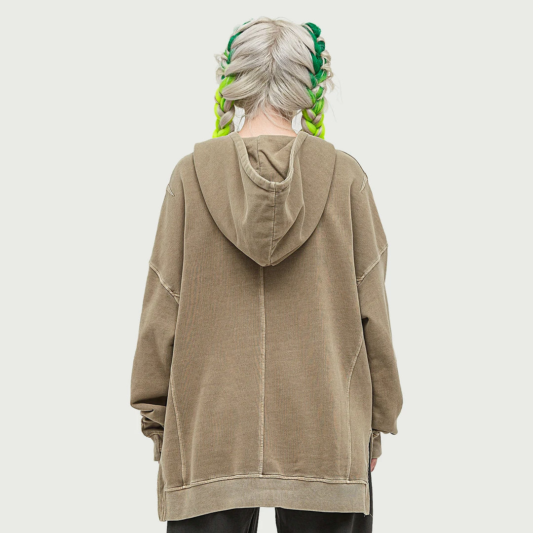 Hoodie ( Equilibrio grey)  oversize turtleneck